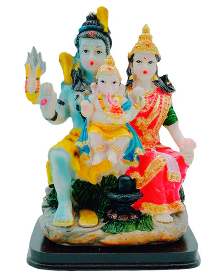 Shiv Parivar Idol/ Statue/ Murti 1283 Size:11X8X15Cm (7