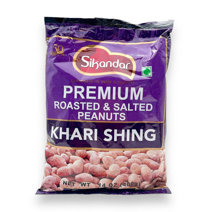 Sikandar Premium Roasted Khari Shing Peanuts 400Gm