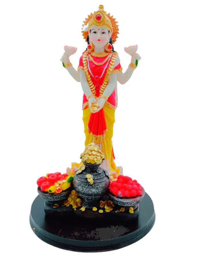 Standing Laxmi Idol/ Statue/ Murti 2013-38 Size:12X12X19Cm (8