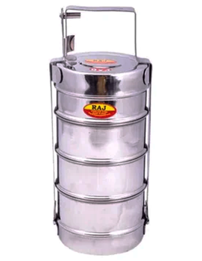 Steel Bombay Tiffin 10 x 4