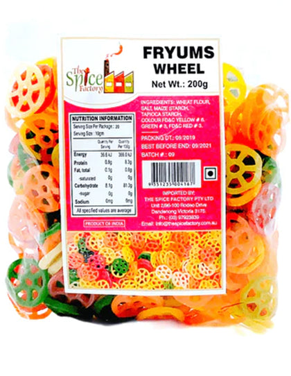 TSF Fryums Wheel (Papad Snack) 200gm