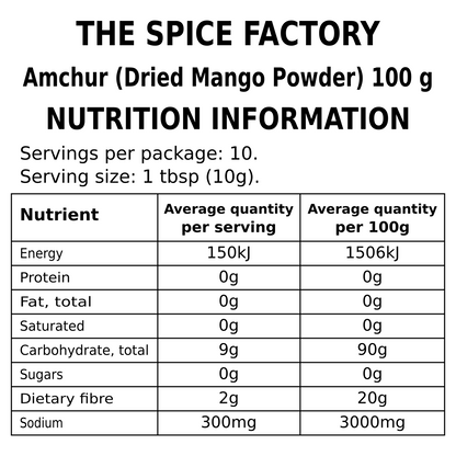 TSF Amchur Powder 100g | Dry Mango Powder | Amchoor | Ground Indian Spice