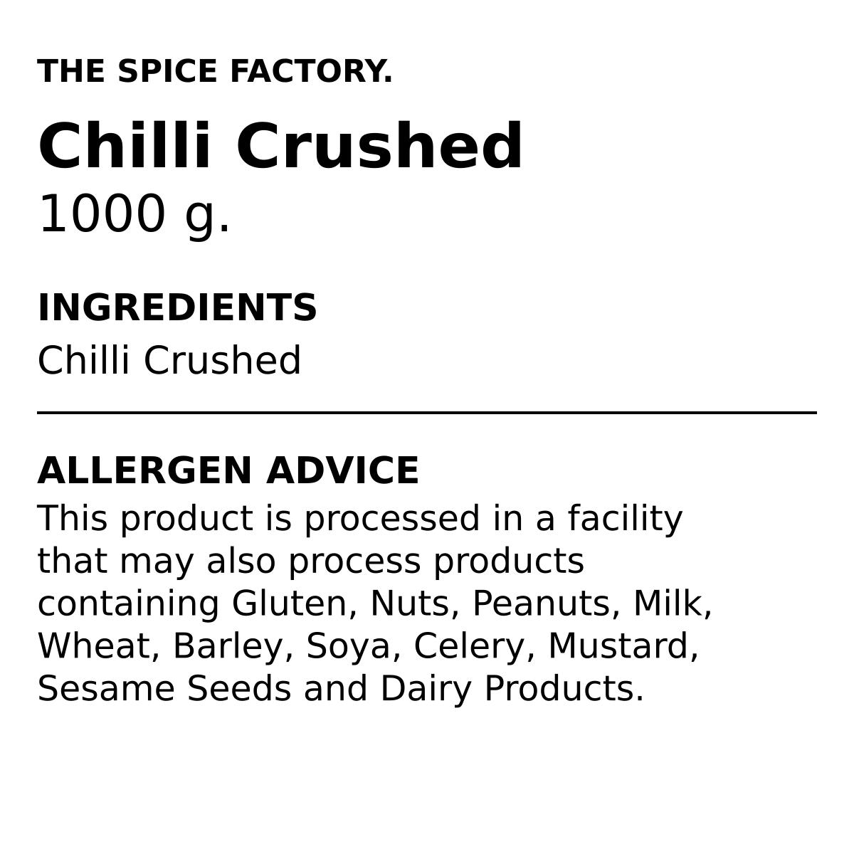 TSF Crushed Chilli 1kg | Chilli Flakes | Kutti Mirch | Dried Chilli