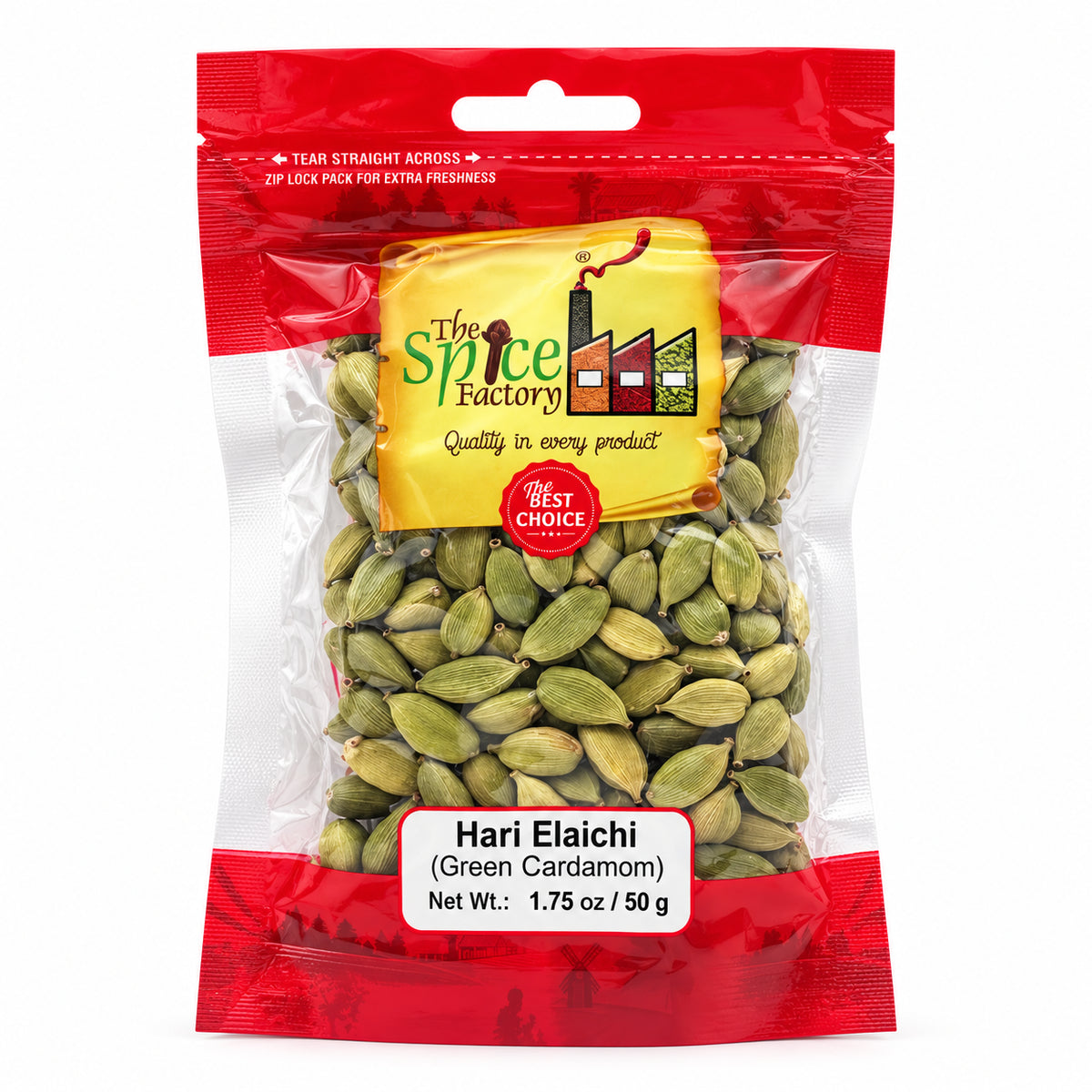 TSF Green Cardamom Whole 50g | Elaichi | Hari Elaichi | Traditional Indian Whole Spice