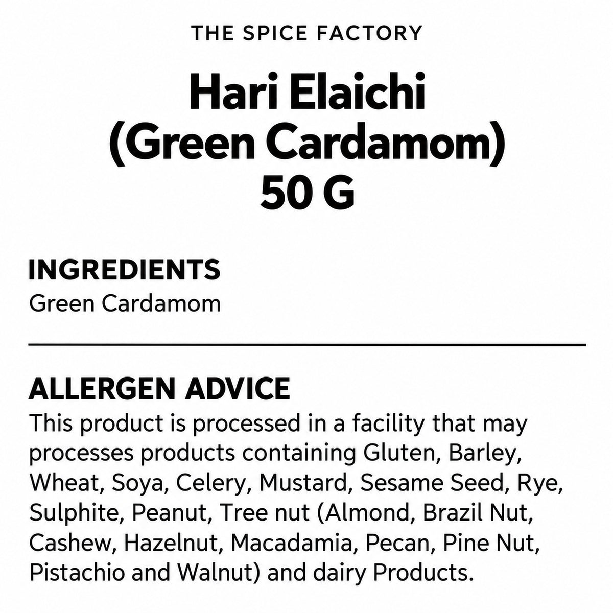 TSF Green Cardamom Whole 50g | Elaichi | Hari Elaichi | Traditional Indian Whole Spice
