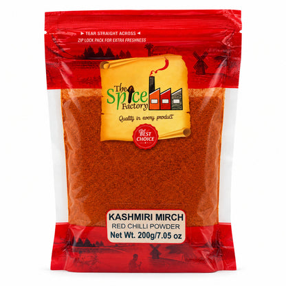 TSF Kashmiri Chilli Powder 200g | Kashmiri Lal Mirch | Mild Red Colour Chilli | Ground Indian Spice