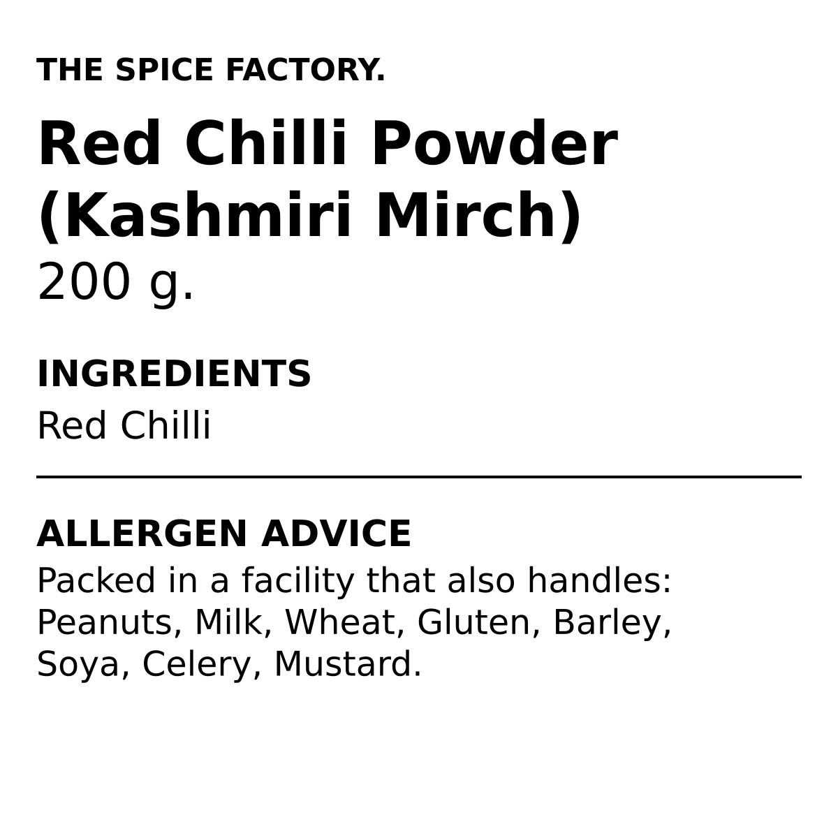 TSF Kashmiri Chilli Powder 200g | Kashmiri Lal Mirch | Mild Red Colour Chilli | Ground Indian Spice