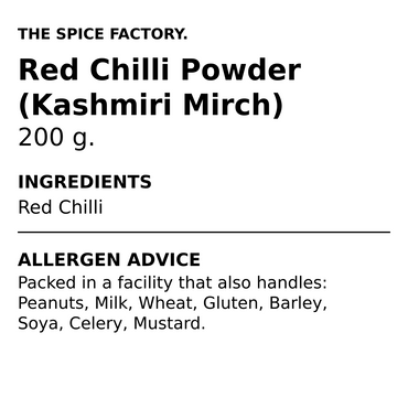 TSF Kashmiri Chilli Powder 200g | Kashmiri Lal Mirch | Mild Red Colour Chilli | Ground Indian Spice