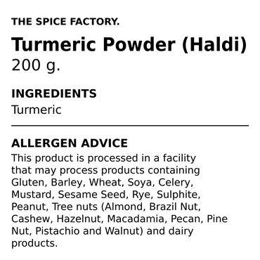 TSF Turmeric Powder 200g | Haldi Powder | Ground Turmeric | Ground Indian Spice