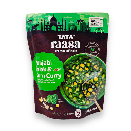 Tata Raasa Punjabi Palak & Corn Curry/ Ready to Eat/ RTE 285gm