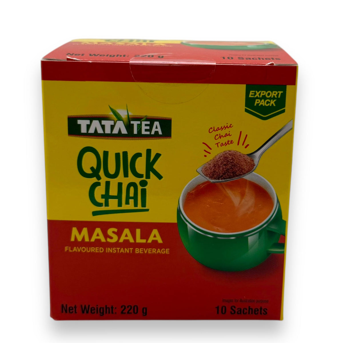 Buy Tata Tea Masala flavour Quick Chai Premix 10 Sachets (220Gm) from ...