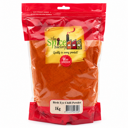 TSF Birds Eye Chilli Powder 1kg | Hot Red Chilli Powder | Ground Indian Spice