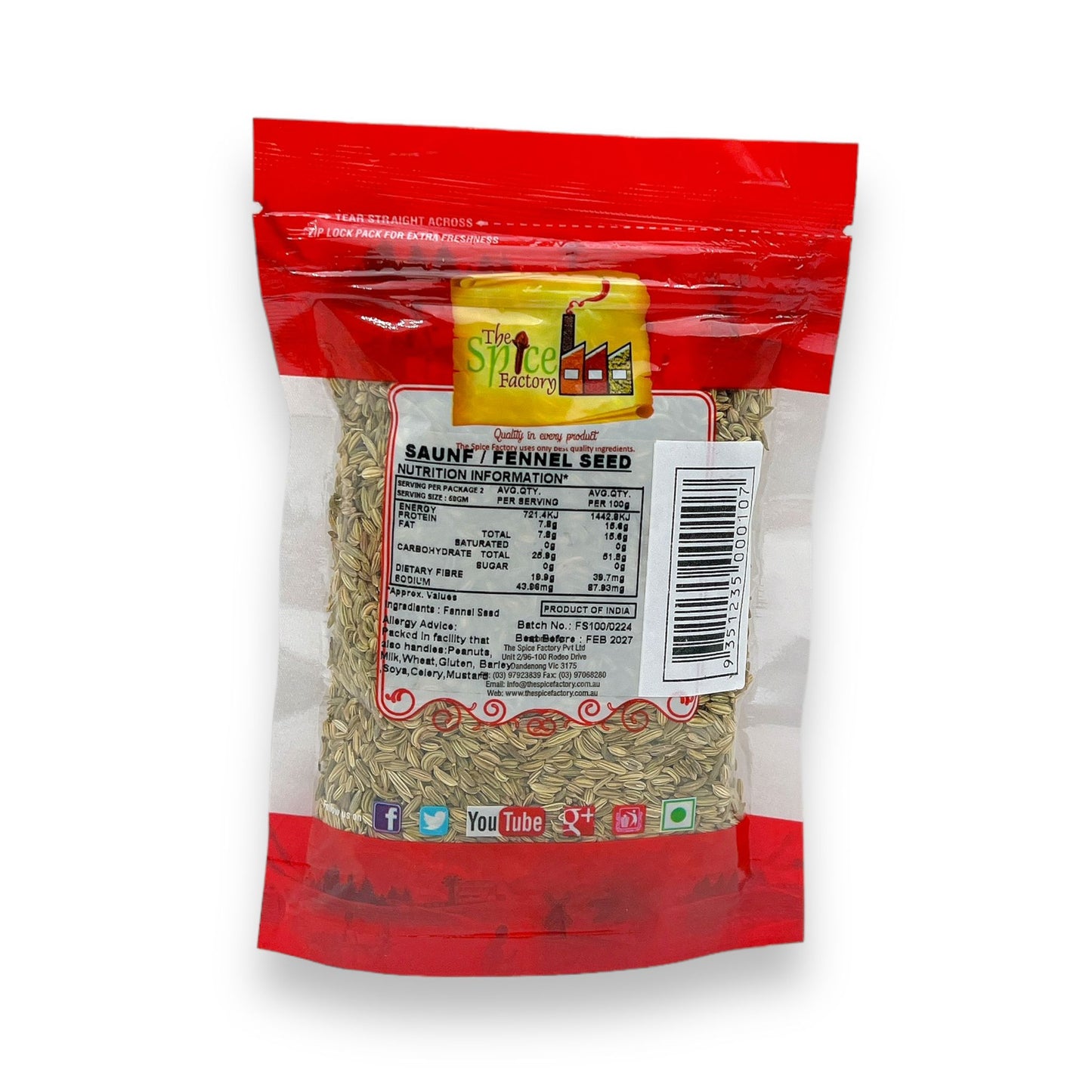 TSF Fennel/ Saunf  Seeds 100Gm