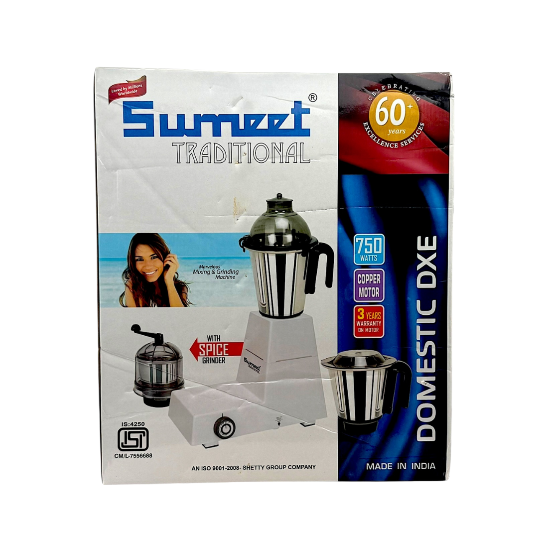 Sumeet Traditional Domestic Mixer with Spice Grinder 1Unit