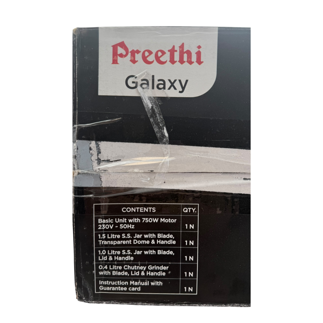 Preethi Galaxy Heavy Duty Mixer & Grinder | Model No: MG225 | 1 Unit