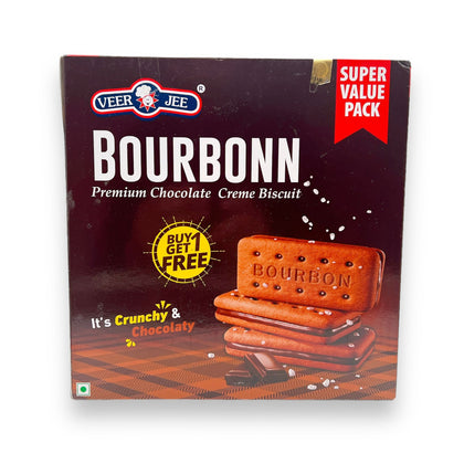 Veerji Bourbonn Premium Chocolate Cream Biscuits 600Gm