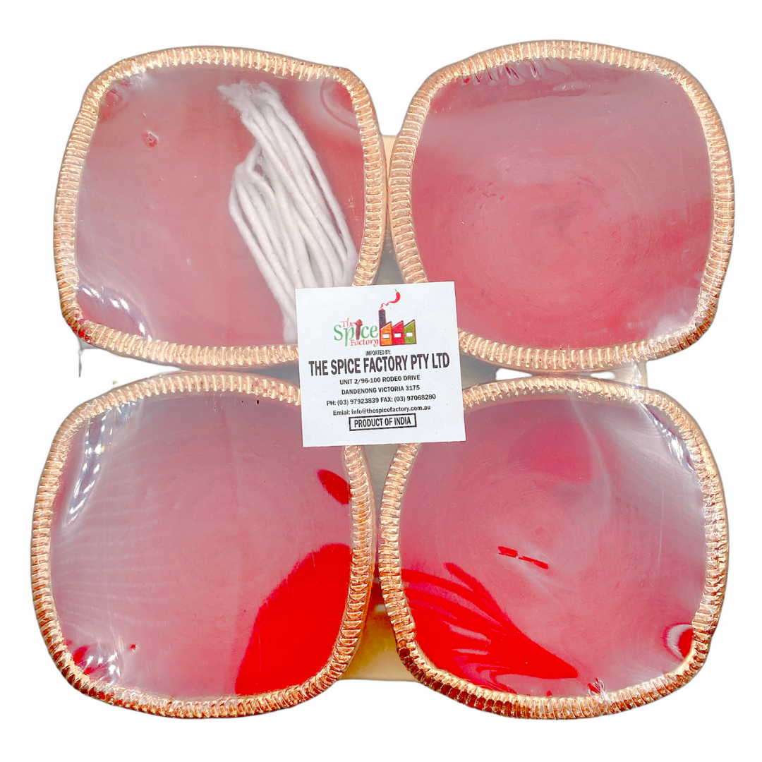 Clay/ Mitti Diya (Raw) Big Charmukhi 4 In1 Coloured