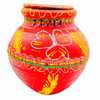 Coloured Kujja/ Mitti Pot Plain-Small