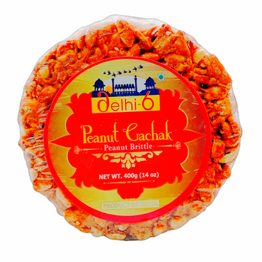 Delhi 6 Peanut Chikki/ Gackak/ Peanut Brittle Round 400g