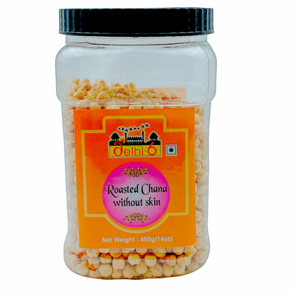 Delhi 6 Roasted Gram/ Chana With Skin 400g | Plastic Bag Packing