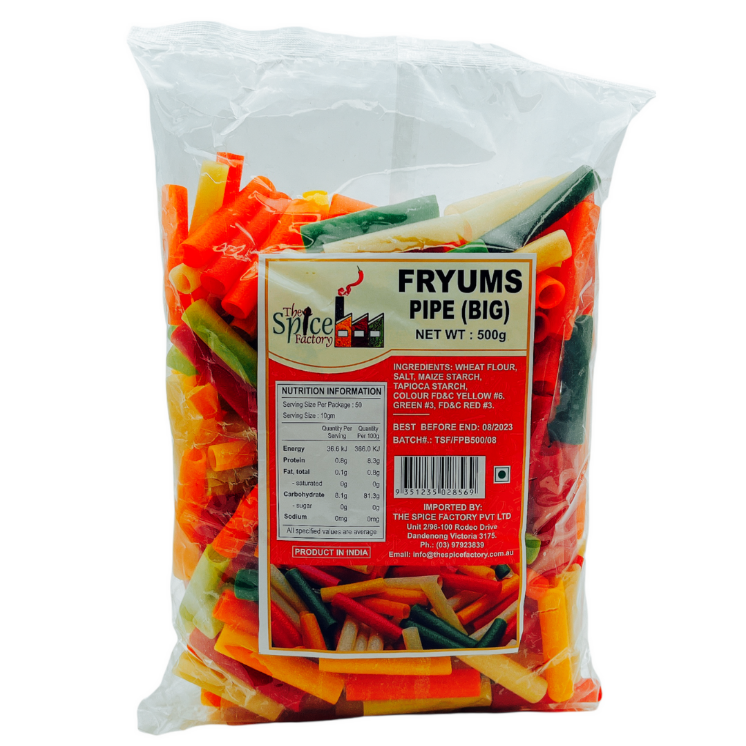TSF Fryums Pipe (Papad Snack) Big 500gm
