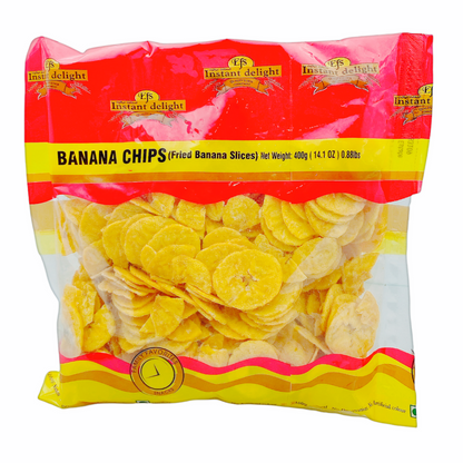 Instant Del Banana Chips 400Gm