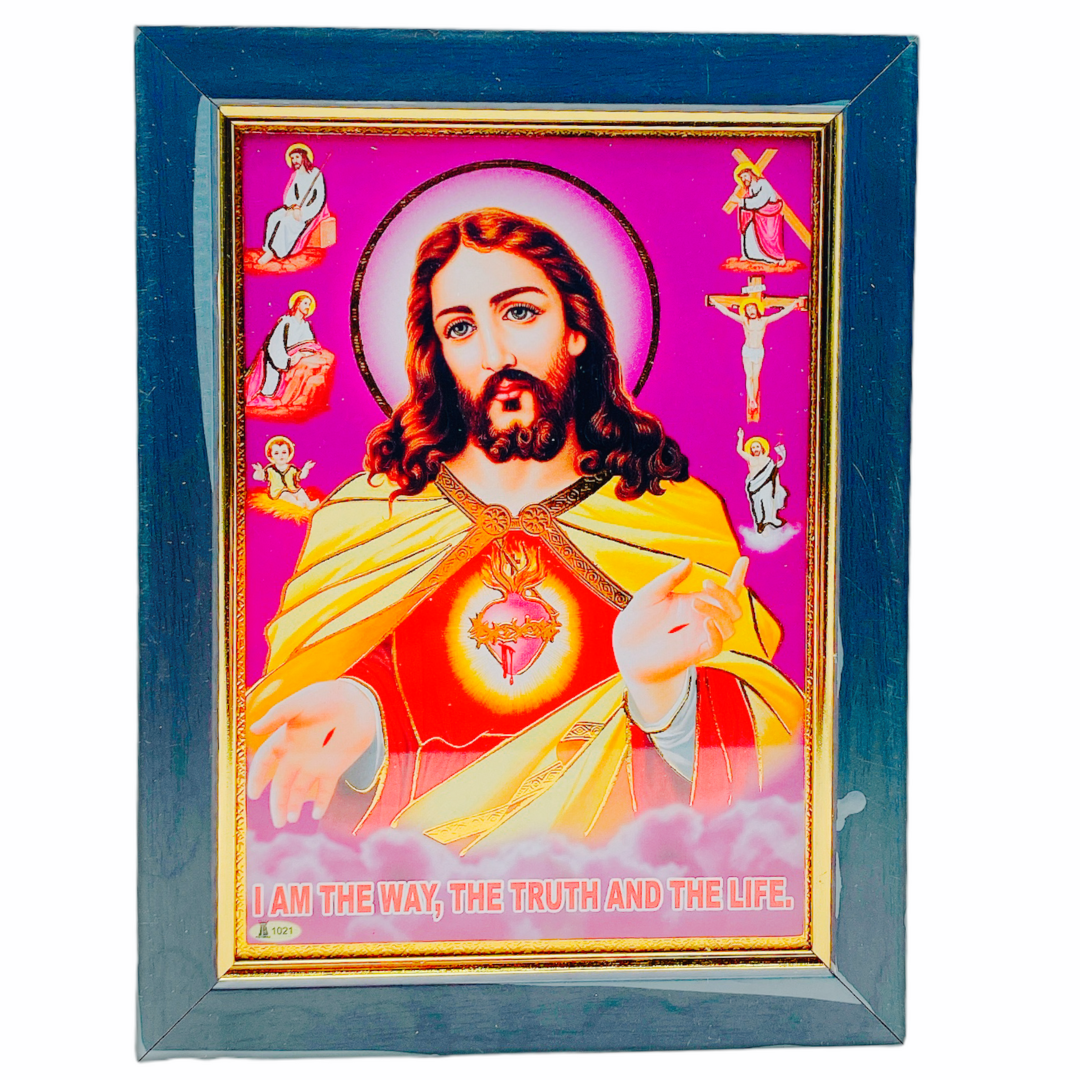 Photo Frame 6.5" X 8.5" Jesus (Premium)
