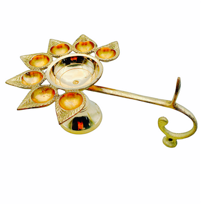 Jyot Stand Brass Seven Jyot