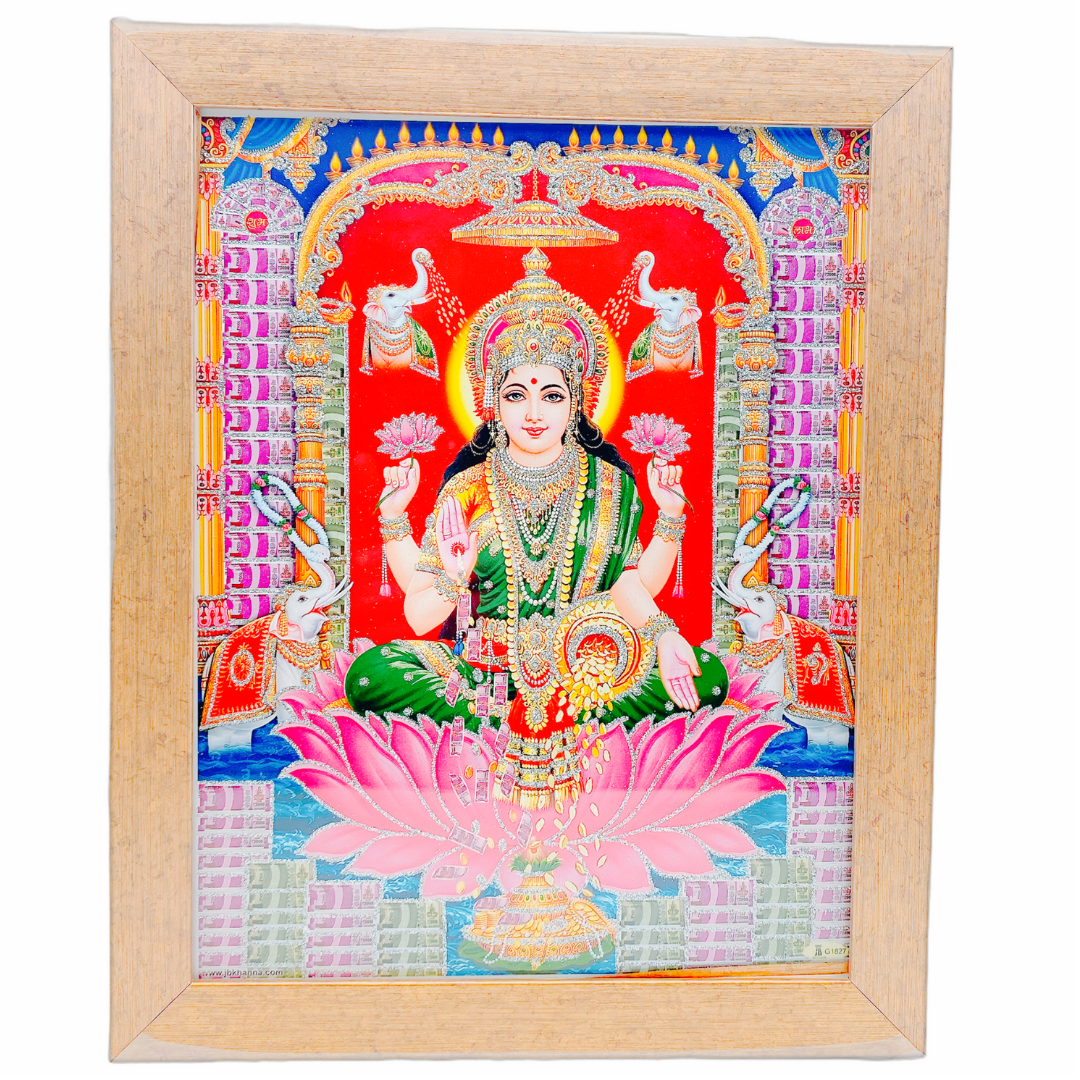 Photo Frame 10" x 12" Laxmi Mata (Premium)