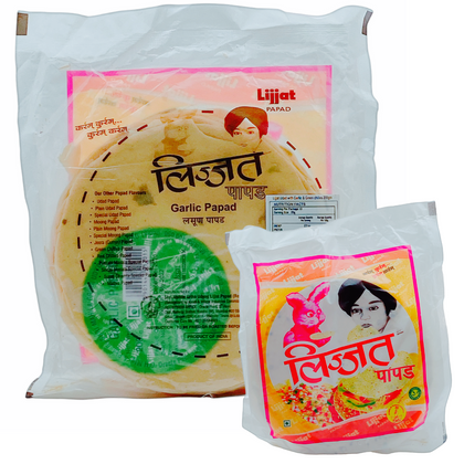 Lijjat Garlic Papad  200Gm