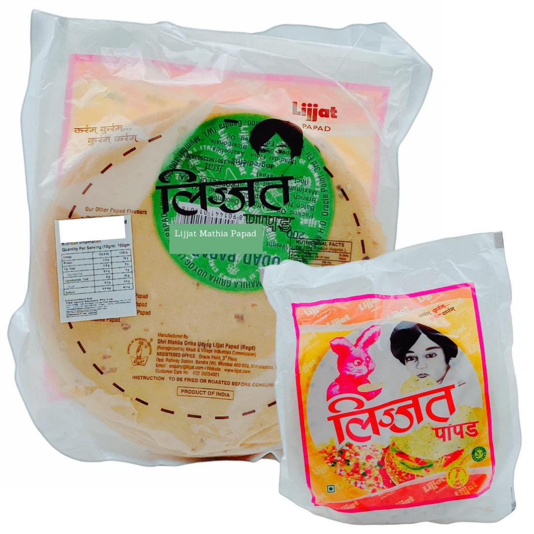 Lijjat Mathia Papad 200Gm