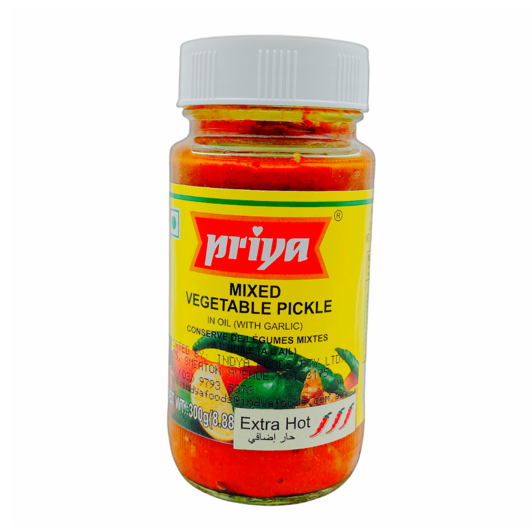 Priya Mixed Veg Pickle With Garlic 300G