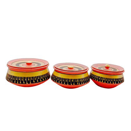 Clay/ Mitti Pot Degchi Set With Painting Set (800ml,1.5ltr,2ltr) - India At Home