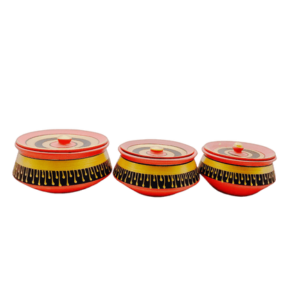 Clay/ Mitti Pot Degchi Set With Painting Set (800ml,1.5ltr,2ltr) - India At Home