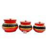 Clay/ Mitti Pot Mathani Set With Golden Painting Set (800ml,1.5ltr,2ltr) - India At Home