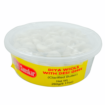 Sanskar Diya Wicks With Desi Ghee 260gm - India At Home