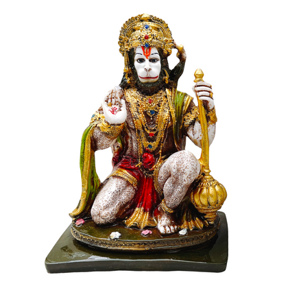 Ashirwad Hanuman Idol/ Murti/ Statue (Style-10) (Size: 5.5'' X 4'' X 8'')