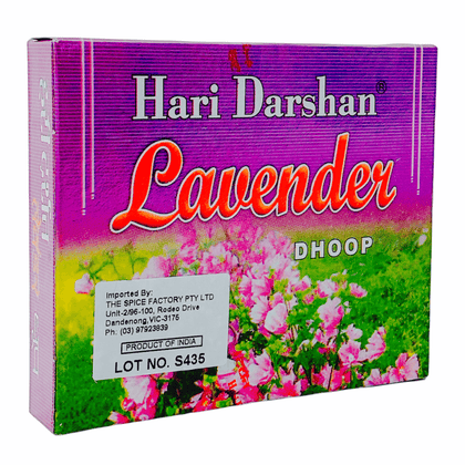 Incense Hari Darshan Lavender Dhoop - India At Home