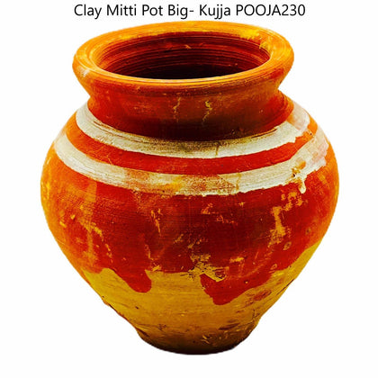 Clay Mitti Pot Big- Kujja - India At Home