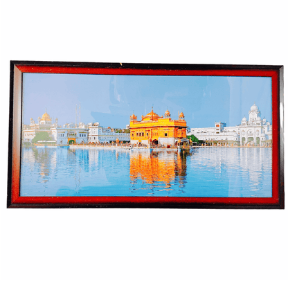 Photo Frame Large 25" X 45" Golden Temple (Premium) - India At Home