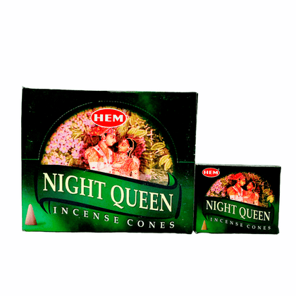 Incense Hem Night Queen Cone - India At Home