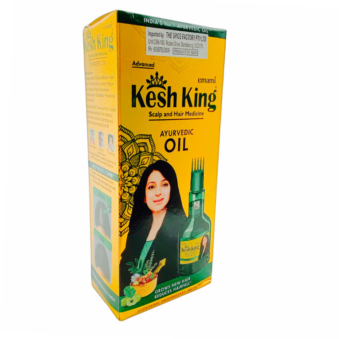 Kesh King Ayurvedic Oil - Scalp & Hair Medicine, Grows New Hair Reduces  Hairfall, Contains 21 Ayurvedic Herbs, 300 ml Bottle - Sparkling Spices
