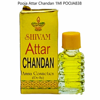 Pooja Attar/ Pooja Fragrance Chandan 1Ml - India At Home