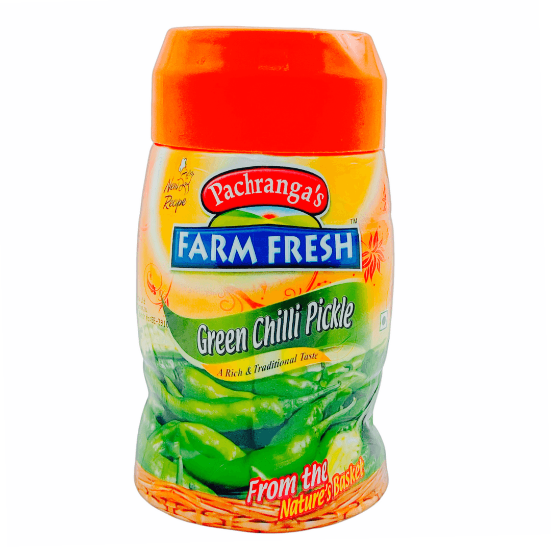 Pachranga Farm Fresh Green Chilli Pickle 1Kg - India At Home