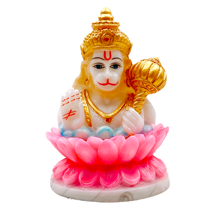 Hanuman Ji Kamal Pink Idol/ Statue/ Murti Size-4''