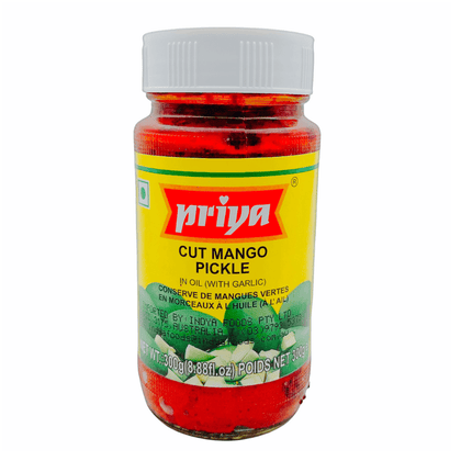 Priya Cut Mango Pickle With Garlic 300Gm - India At Home
