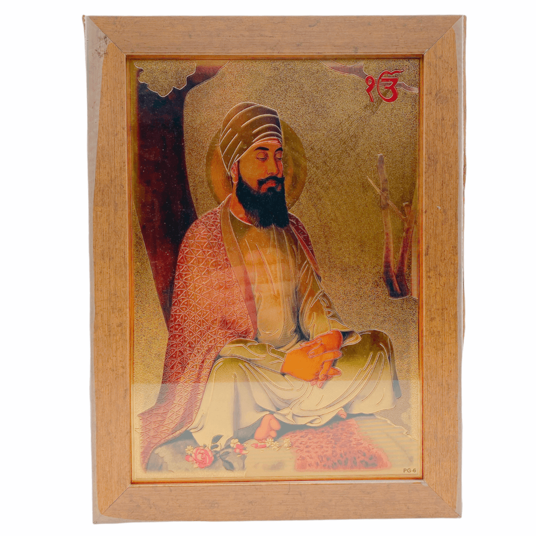 Photo Frame 10" x 13.5" Guru Teg Bahadur ji (Premium) - India At Home
