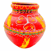 Coloured Kujja/ Mitti Pot Plain-Large - India At Home