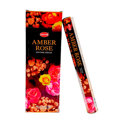 Incense Hem Small Amber Rose Hexa - India At Home