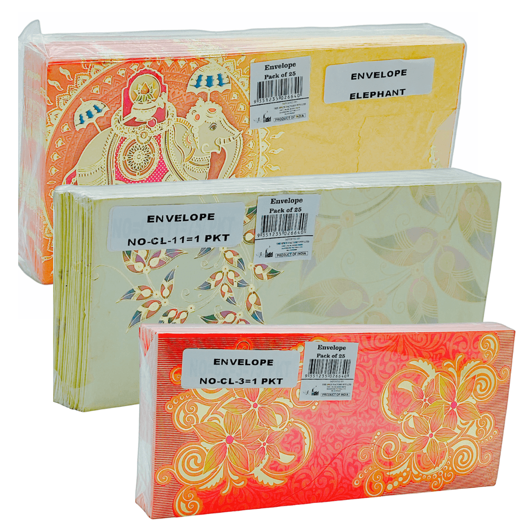 Shagun Fancy Envelopes (Pack of 25) - India At Home